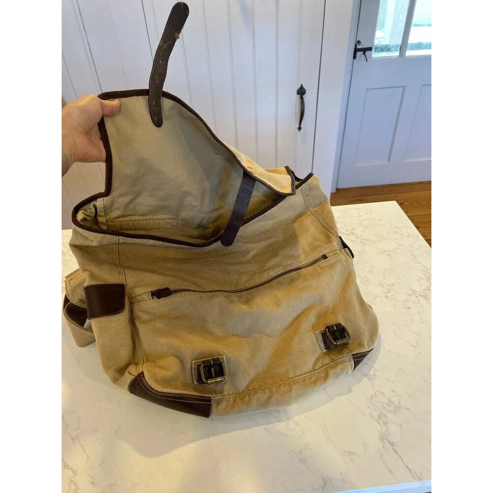 VTG J Crew Crossbody Mailbag Leather Bottom - New with Tag, Abingdon